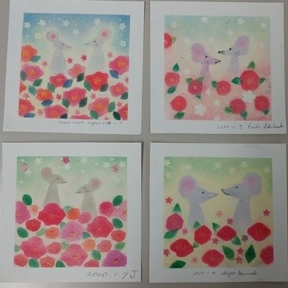描き初め☆パステルを描きながら、人生を学ぶ時間♡
